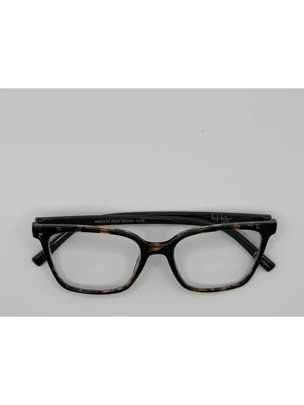 Nicole Miller New York NM2319 Demi‎ Brown +2.00 Reading Glasses Readers Women